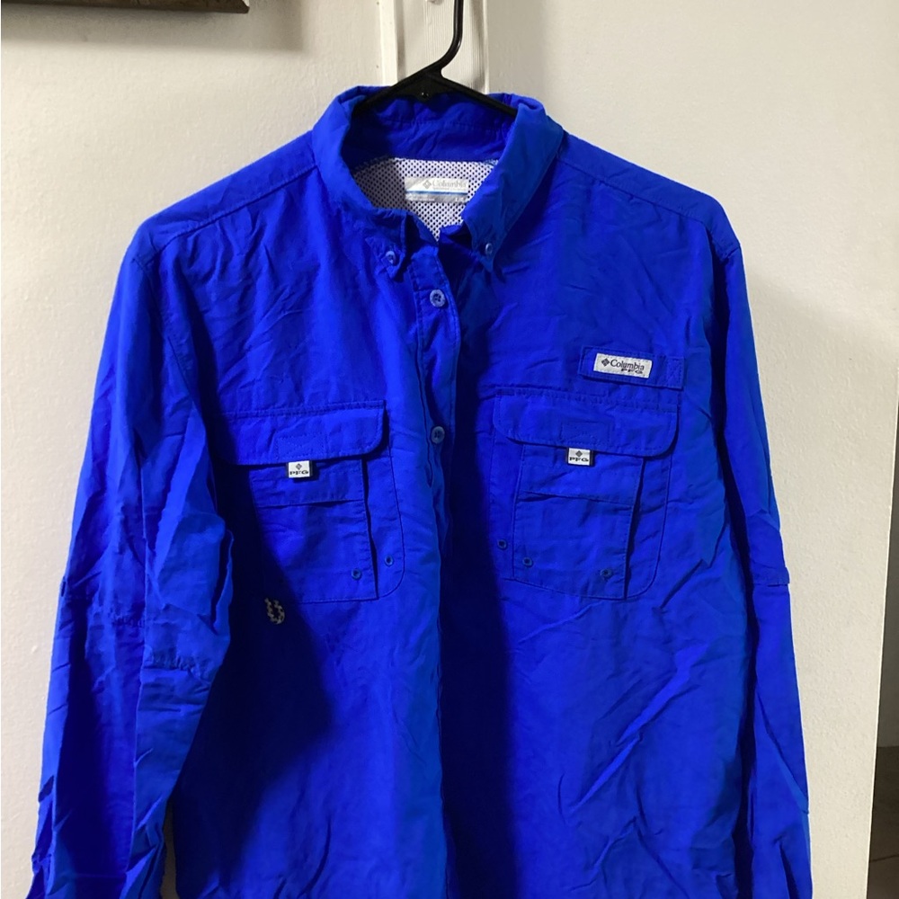 Columbia Royal Blue Outdoor Shirt